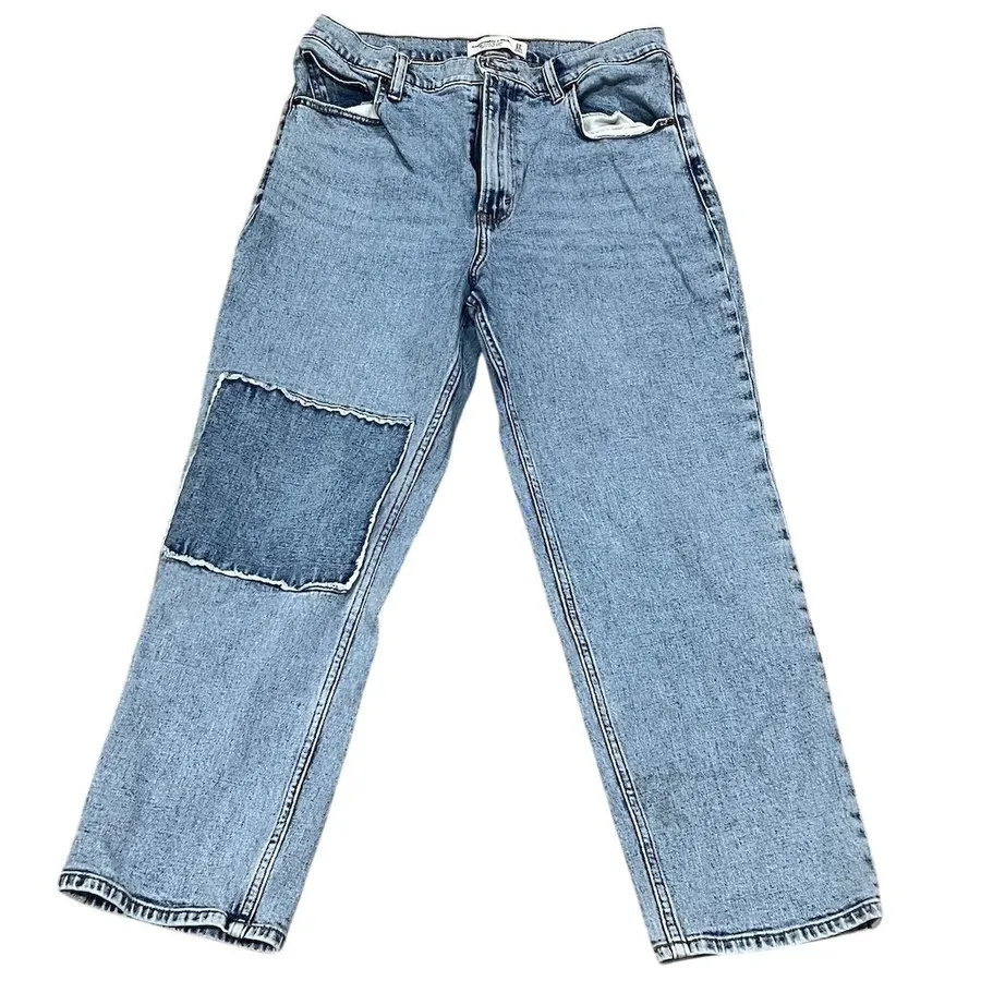 Abercrombie & Fitch Women's Size 30 Ultra High Rise Patchwork Jeans