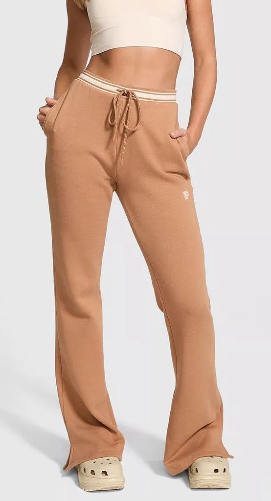 PINK Victoria's Secret Cream Tan Boot Cut Flare Pants