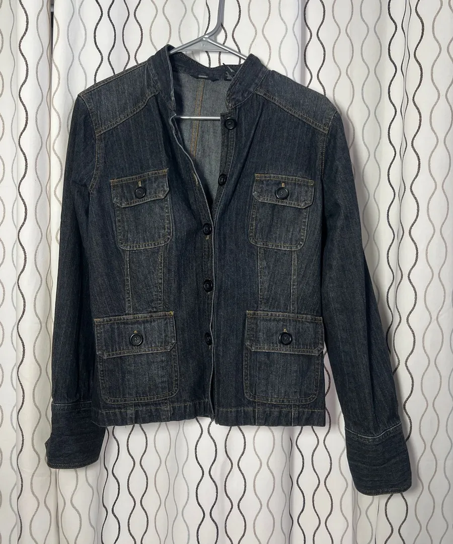 Mossimo Black Denim Jacket size Medium