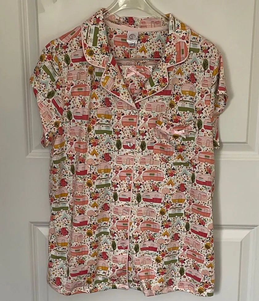 Pretty Pri Sweet Camper PJ Set Medium Pink