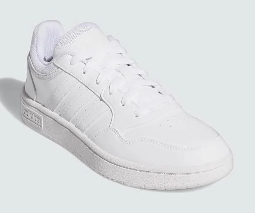 Adidas Womens Hoops 3.0 GW3036 White Casual Shoes Sneakers Size 8