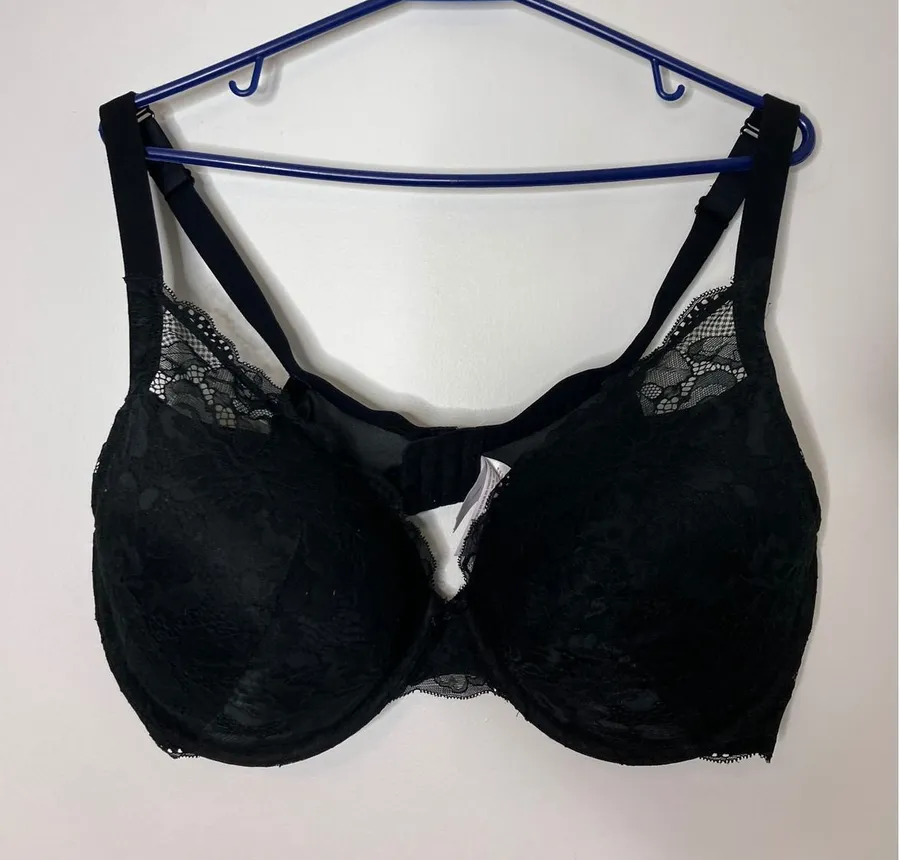 Auden The Sublime Bra Womens 42DD Black Excellent Floral Lace Underwire Size undefined