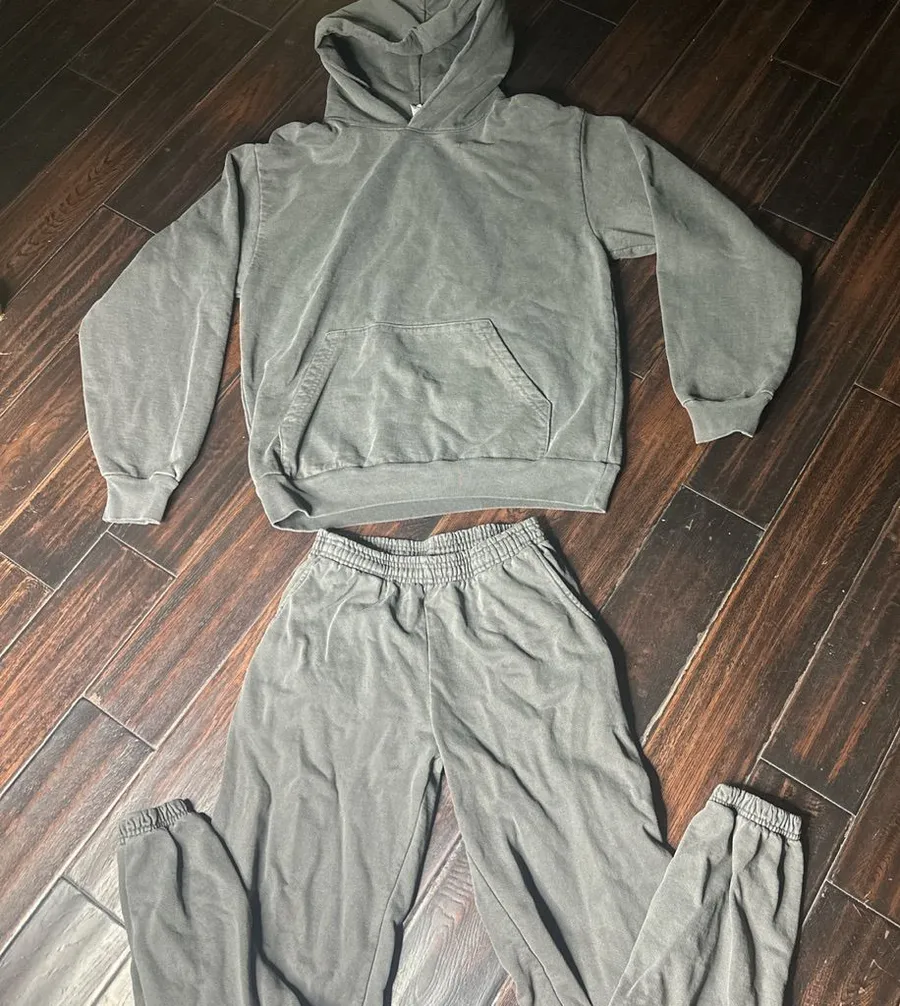 Hoodie & sweatpants set 14 Oz heavy cotton LAA casual classic basic athletic