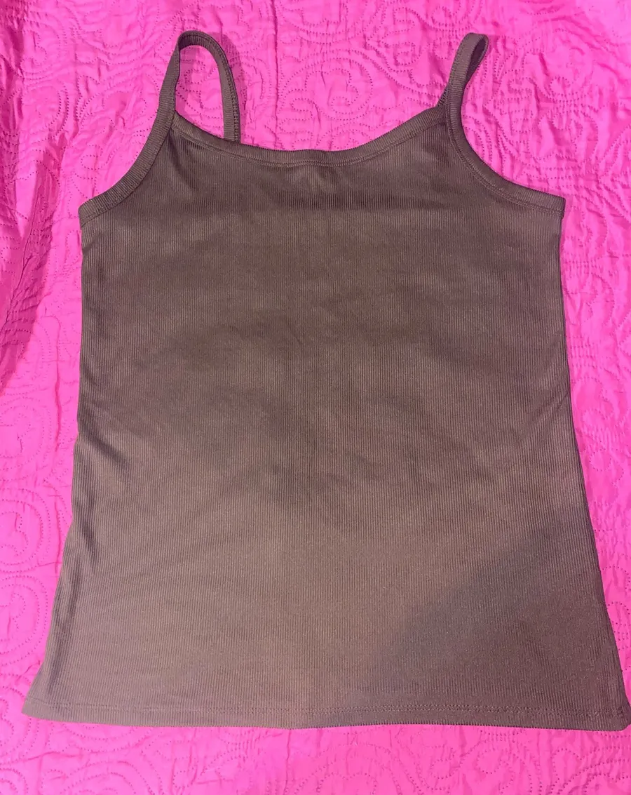 No Boundaries Women’s Brown Ribbed Cami (XL)