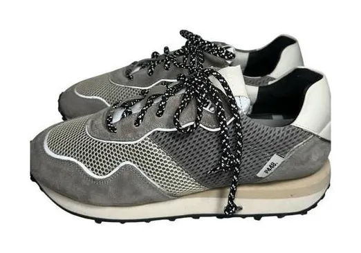 P448 Women’s Size 42 11 Reflective Gray
White Black Mesh Suede Cancun Sneakers