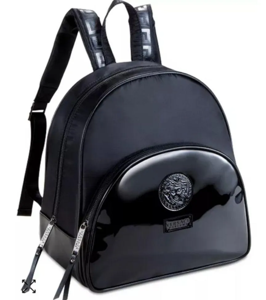 Versace Parfums Black Medusa
Logo Adjustable Strap Backpack Black