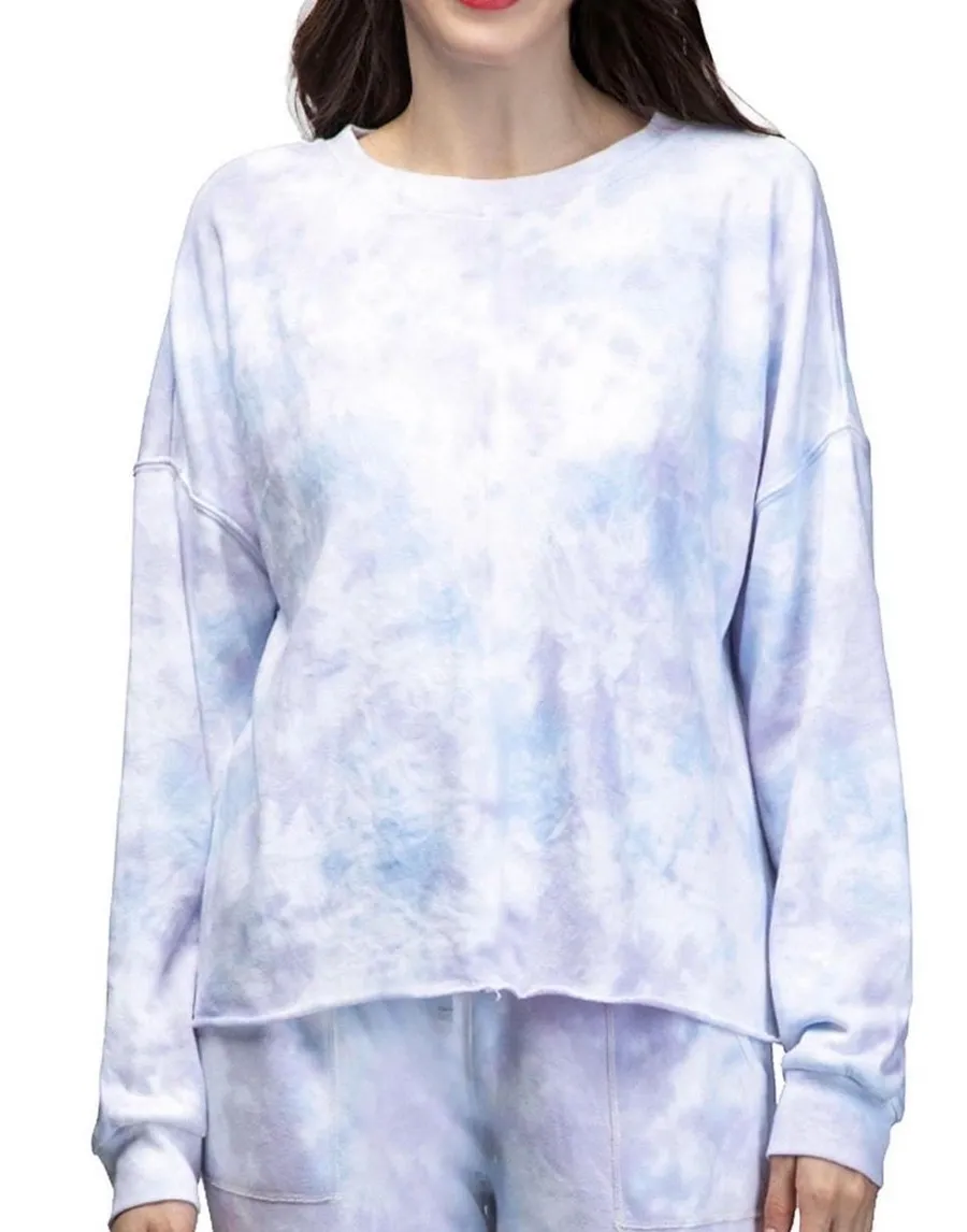 Super soft tie dye pullover sweatshirt