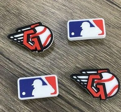 Cleveland Guardians Baseball Team Charm For Crocs Shoe Charms - 4 Pieces