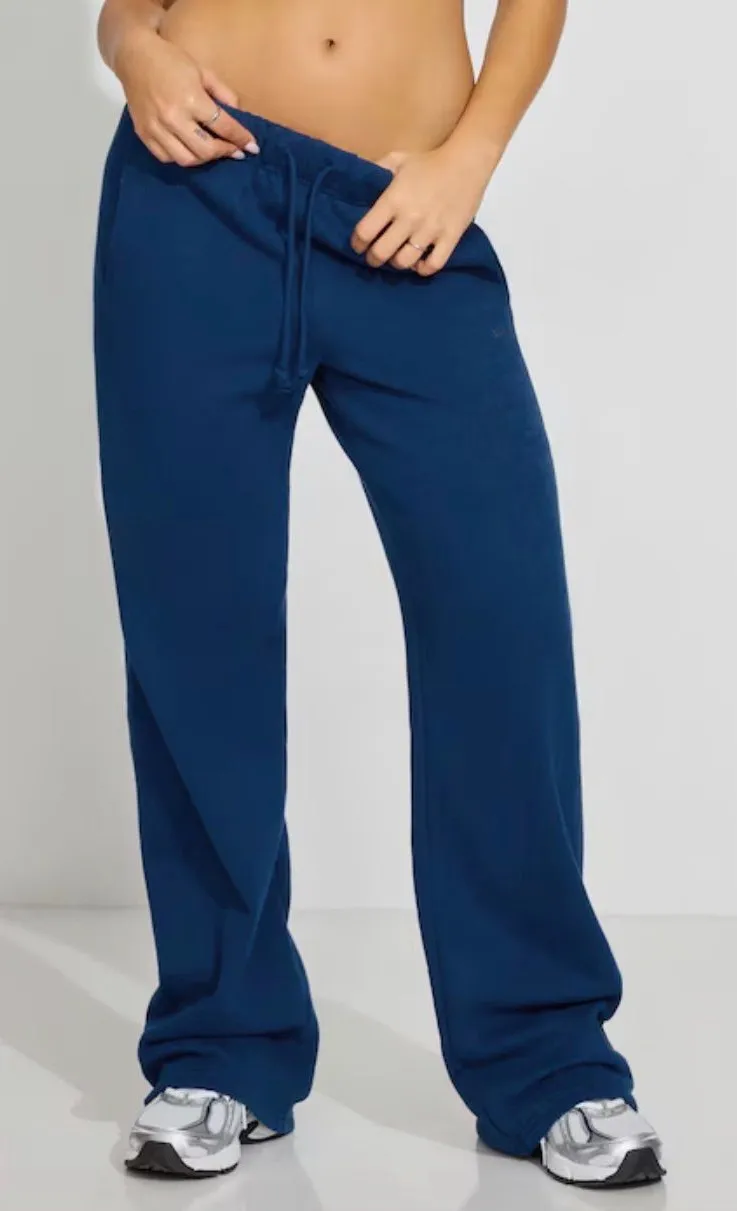 Garage Ultra Fleece Straight Leg Sweatpants Small Midnight Blue New Small