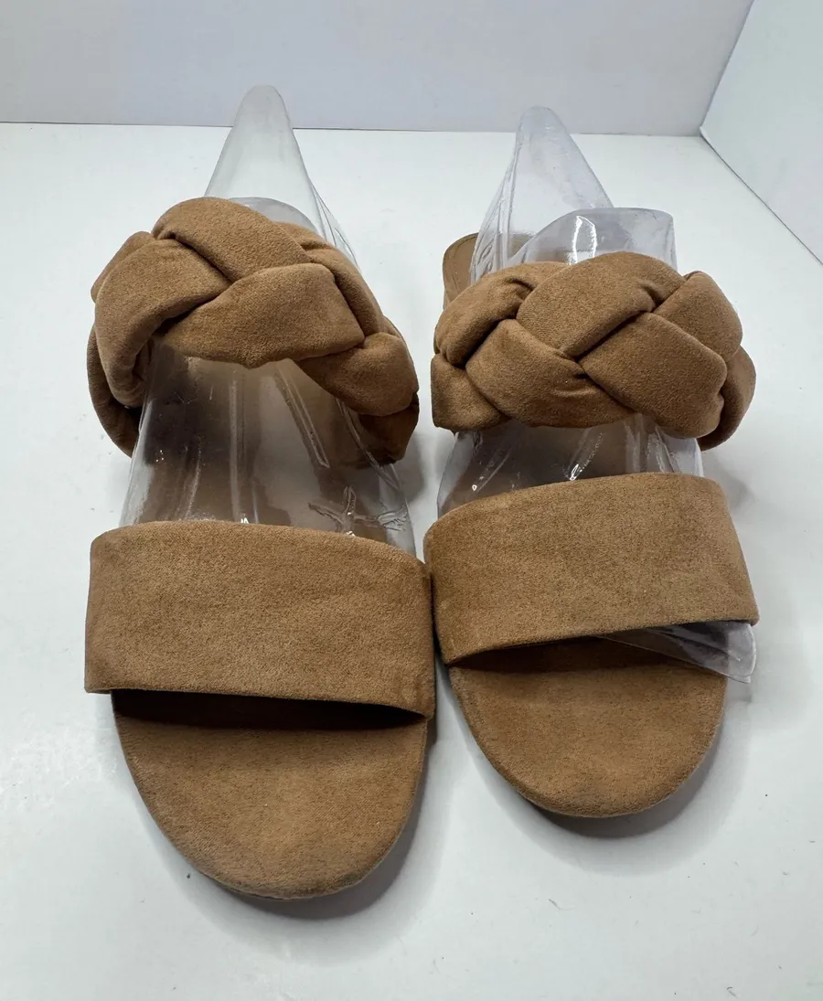 Circus By Sam Edelman Taupe Braided Sandals Women's Size 6.5