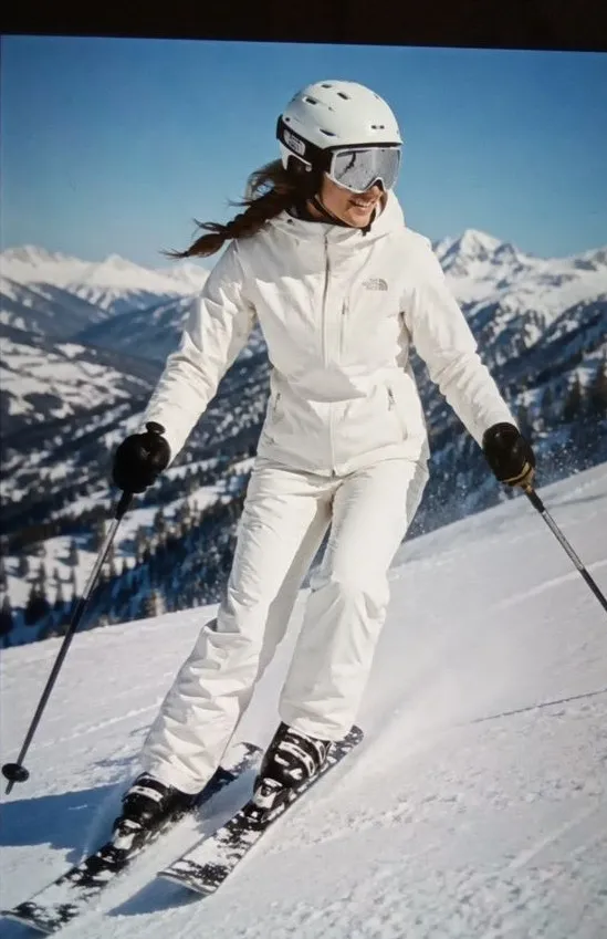 The North Face Hyvent Womens Small White Snow Ski Pants Gorpcore Outdoors SP