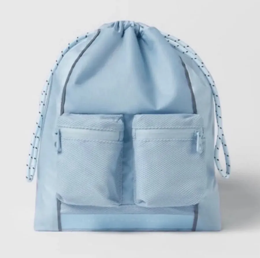 Zara Light Blue SPORTY BACKPACK (New with tag)
