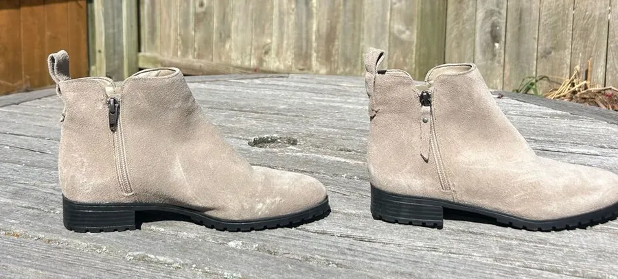 Caslon Brielle Water Resistant Leather Booties Ankle Boots Women's Size 5.5
