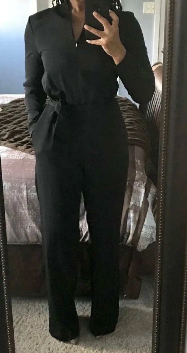 Black Wide Leg Jumpsuit