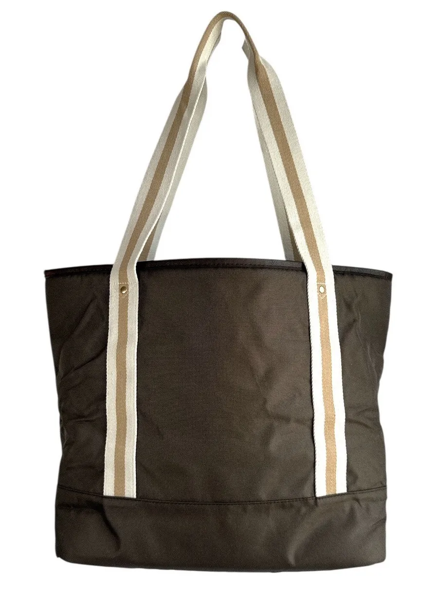CleverMade Malibu Luxe Tote Bag 15” Laptop Work Travel Shoulder Bag Brown NWT