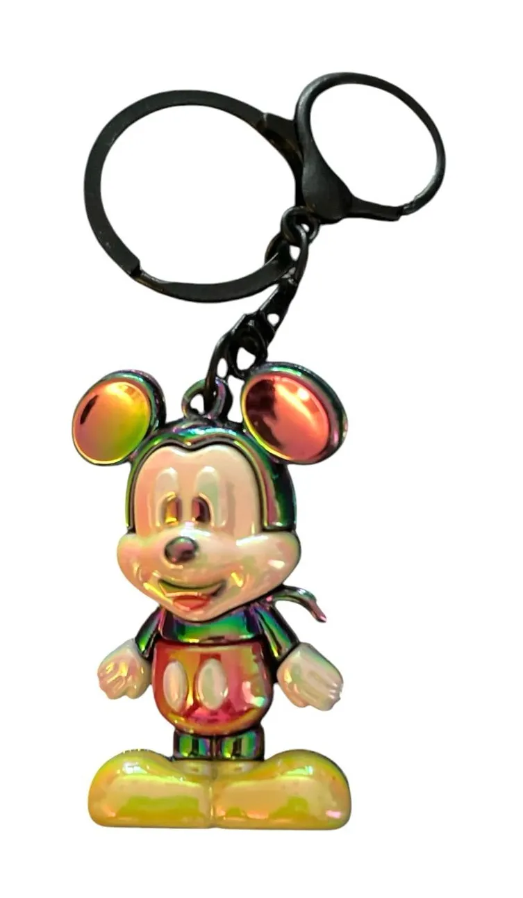 MICKEY MOUSE 3D IRIDESCENT BAG CHARM KEYCHAIN Red
