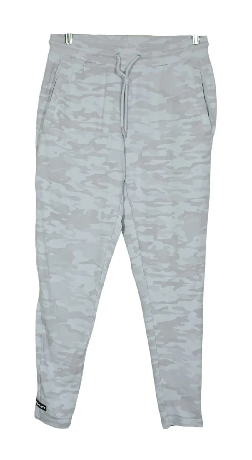 Alphalete Women's Size Large Grey Camo Joggers Tapered Athletic Sweatpants Gym