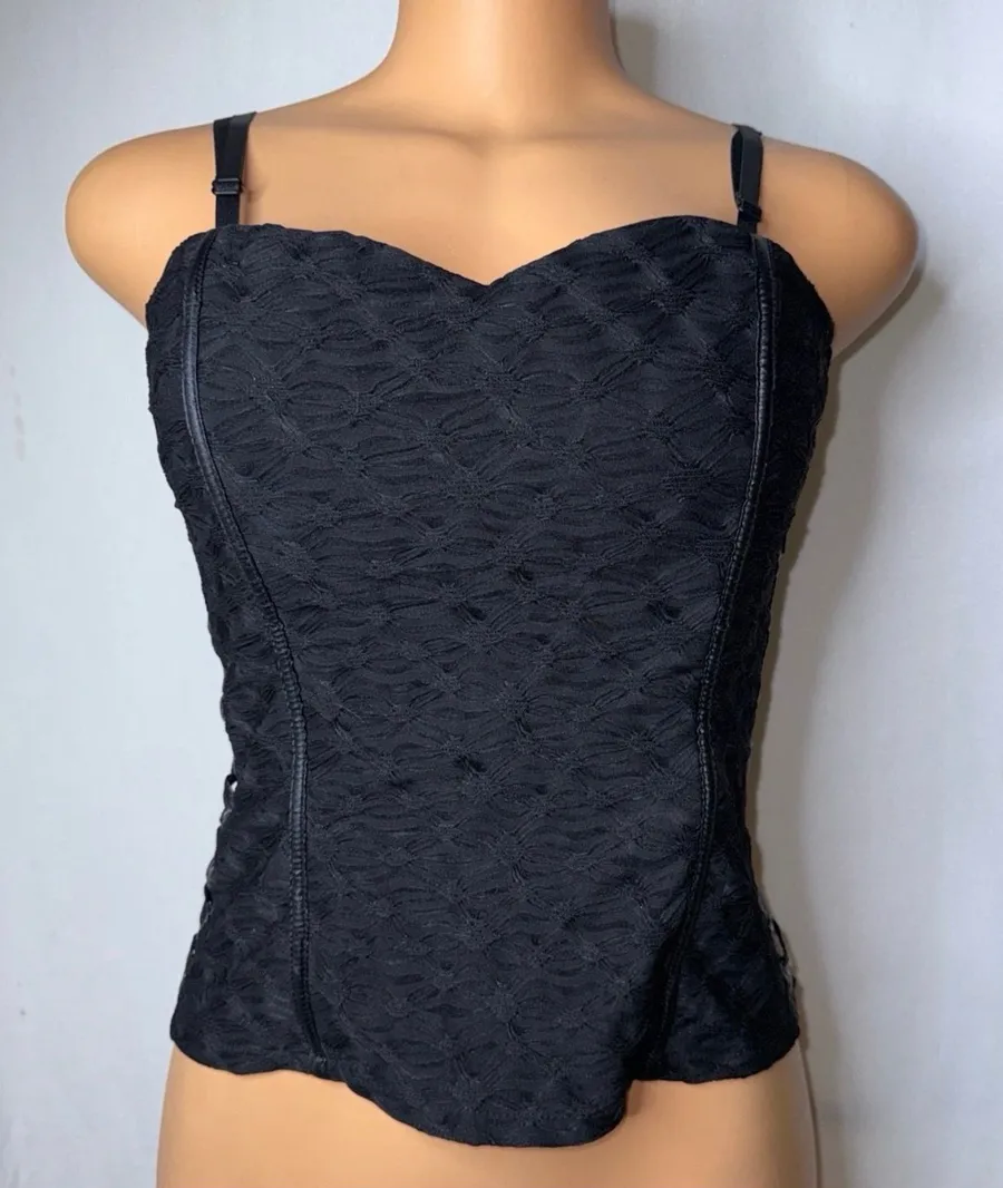 Black lace tank top