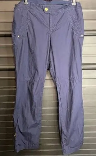 Lauren Ralph Lauren Cargo Pants Ankle Zip 10 Navy Blue Women