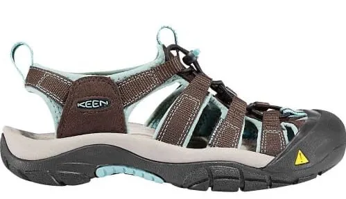KEEN Womens Brown Teal Green Newport H2 Waterproof Outdoor Hiking Sandals