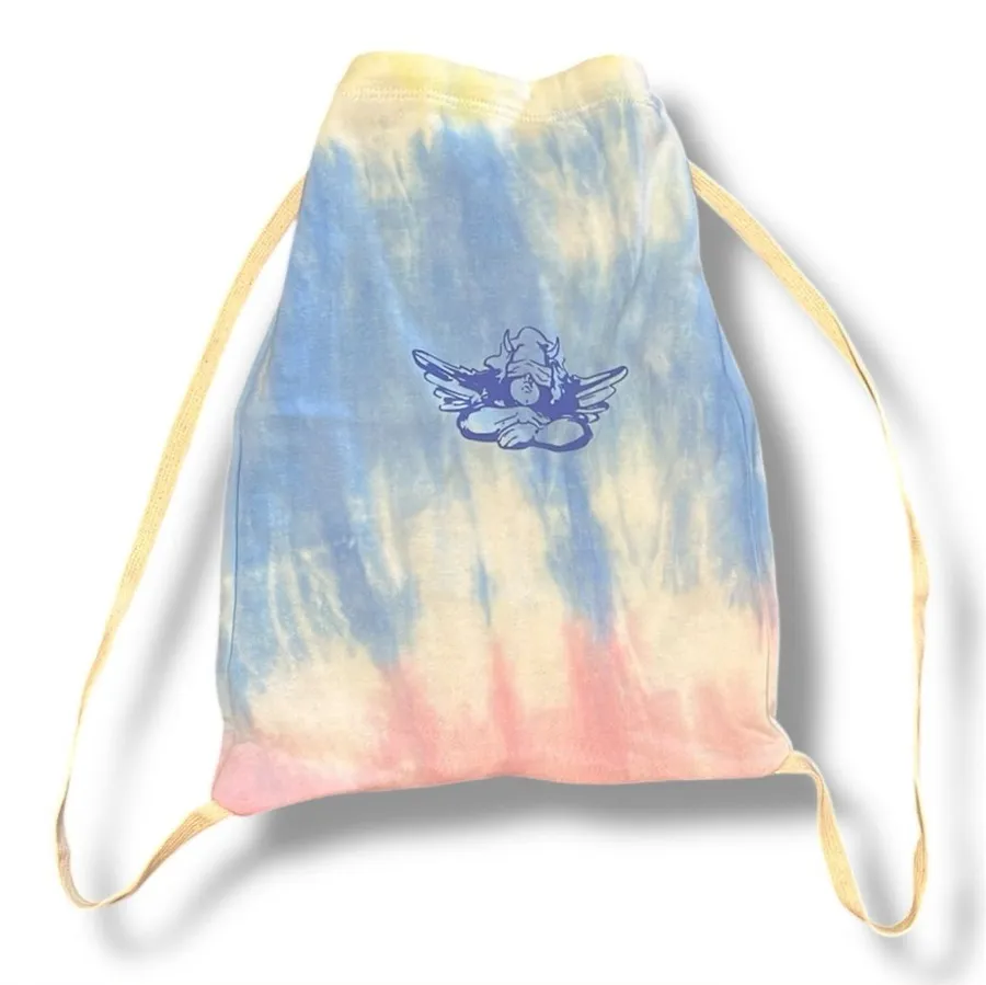 Boys Lie Cotton Candy Tie Dye Drawstring Bag Unreleased Rare NWT Sticker