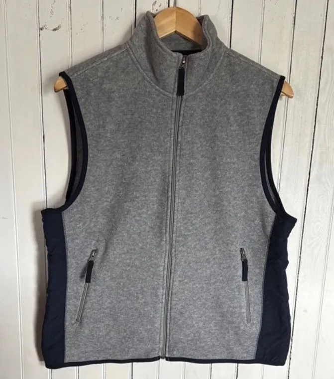 Gap Fleece Vest Grey Size M