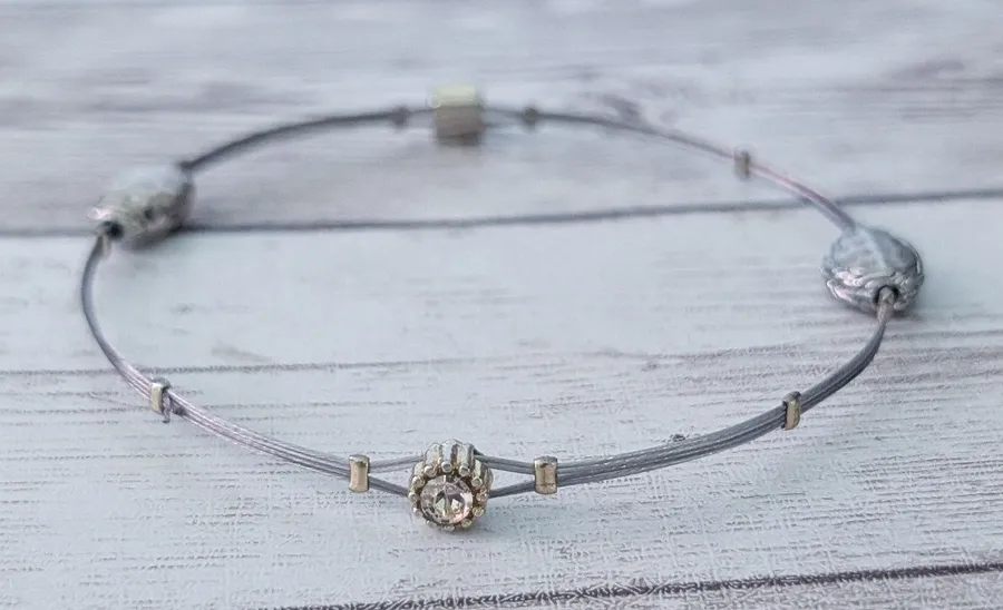 Thin Bracelet with Accents