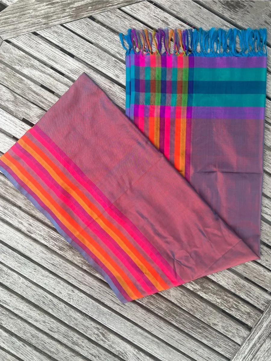 Multicolor Striped Lightweight Scarf