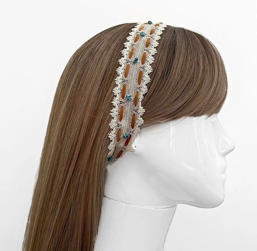 Boho lace headband