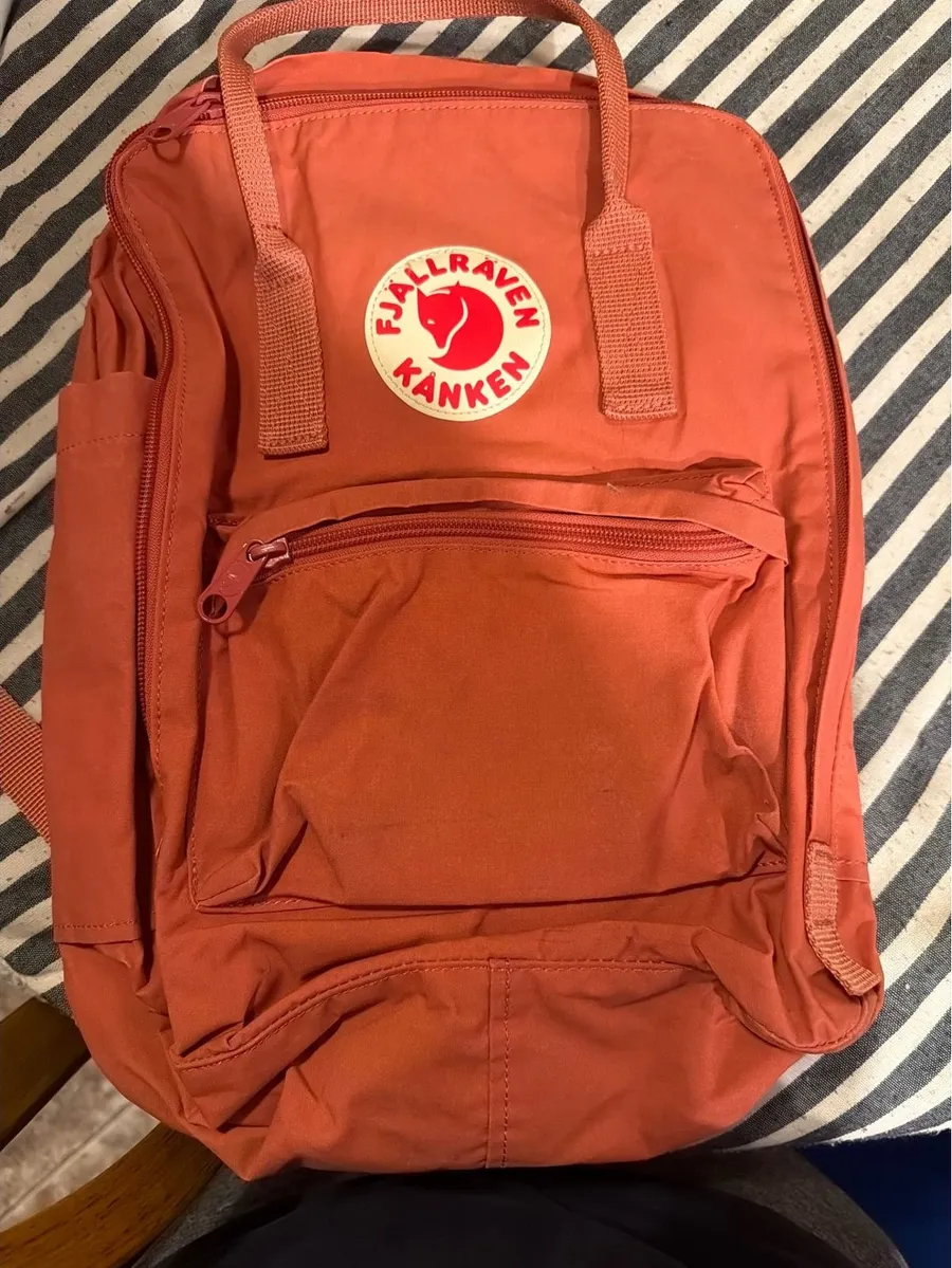 Fjallraven Kanken Classic Backpack Terracotta Orange Vinylon F School Travel Bag