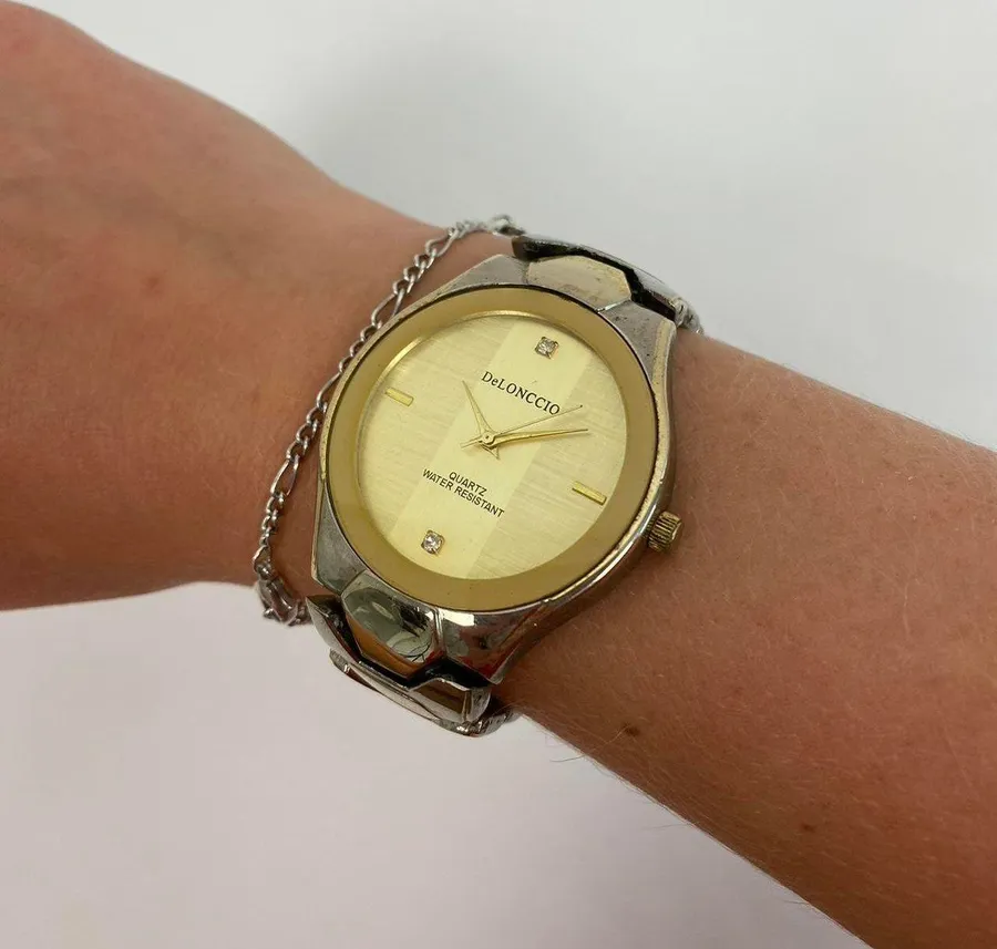 Retro DeLONCCIO Mixed Metal Watch
