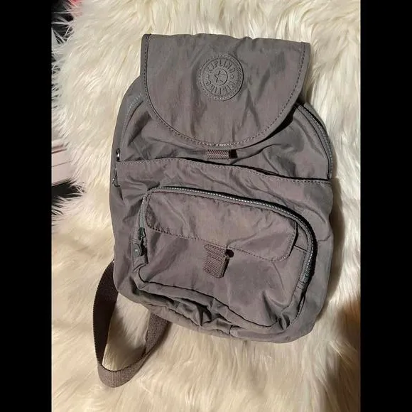 Kipling Lightweight Grey Backpack