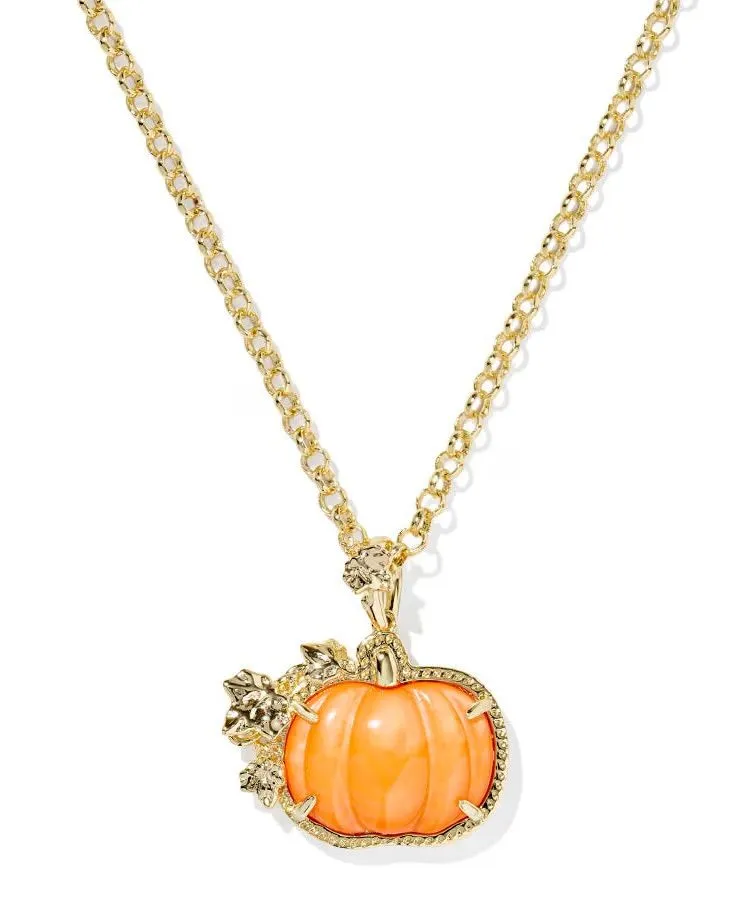 Kendra Scott Pumpkin Long Pendant Necklace