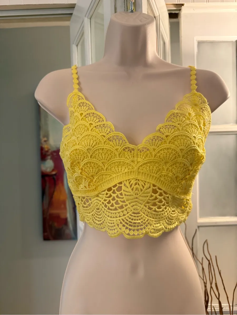 ✨Free People Bralette Small✨ Yellow