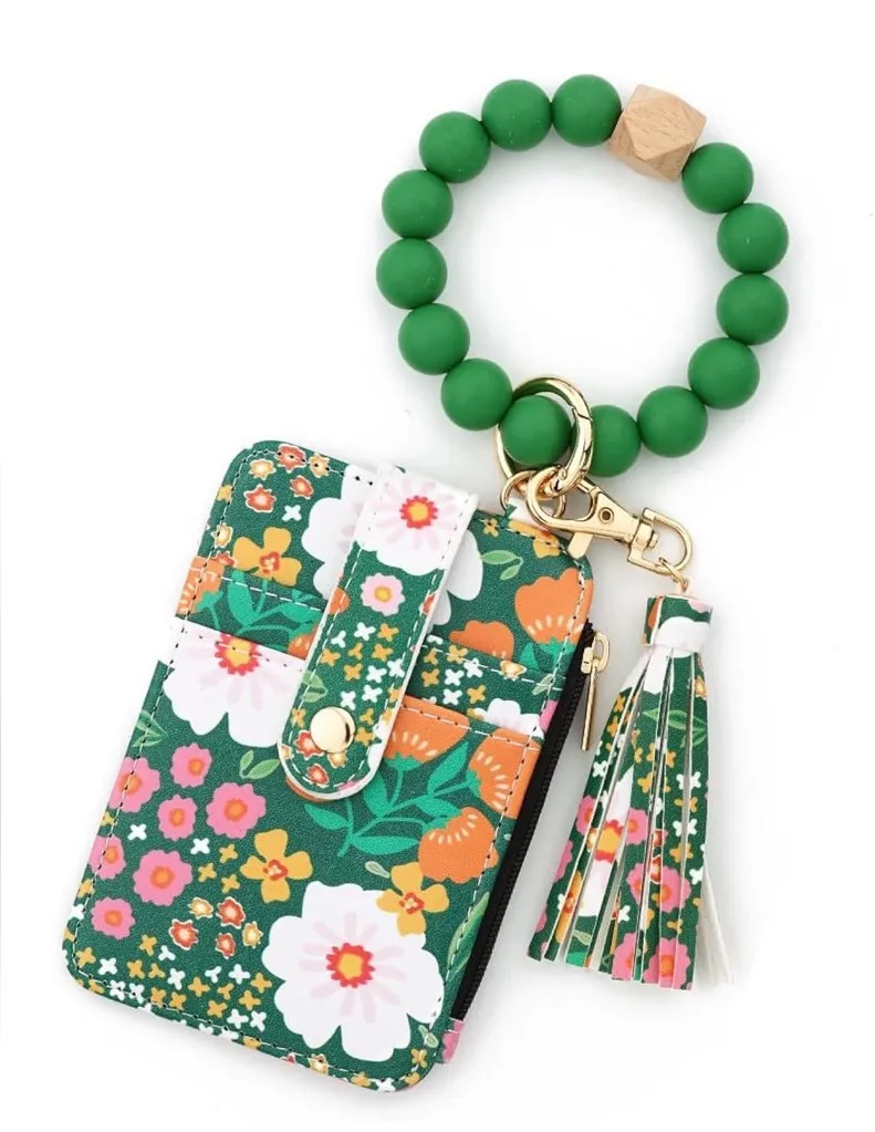 NWOT Wallet Keychain Green
