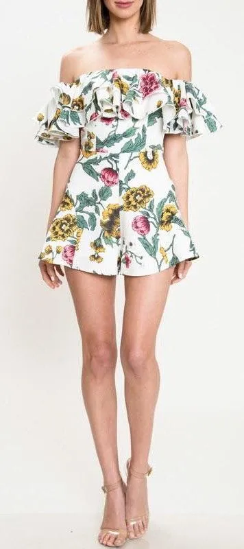Almost Paradise Floral Romper