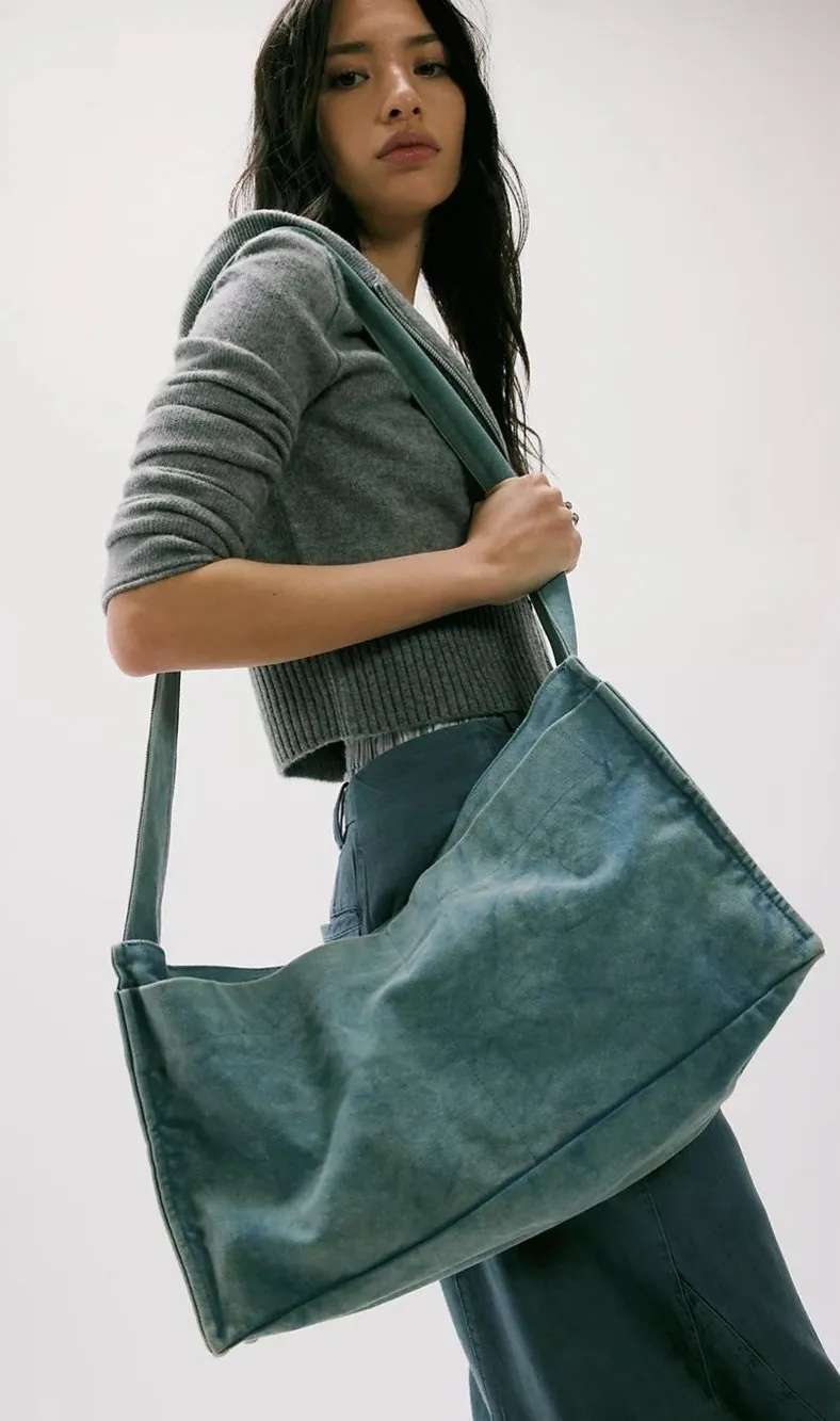 NWT Free People Camp Crush Sling Bag ~ Blue~SOLD OUT!!