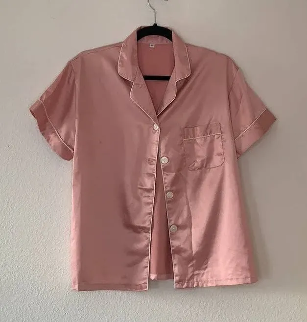 5/$25 Bridesmaid Pink Pajama Set Size M