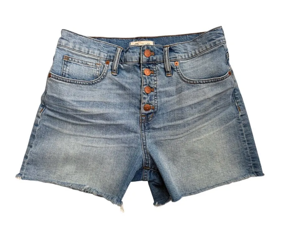 Madewell Denim Shorts with Frayed Hem