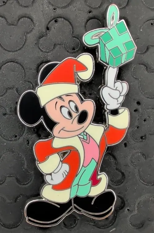 Disney parks Classics Christmas collection Santa Mickey w/ present trading pin