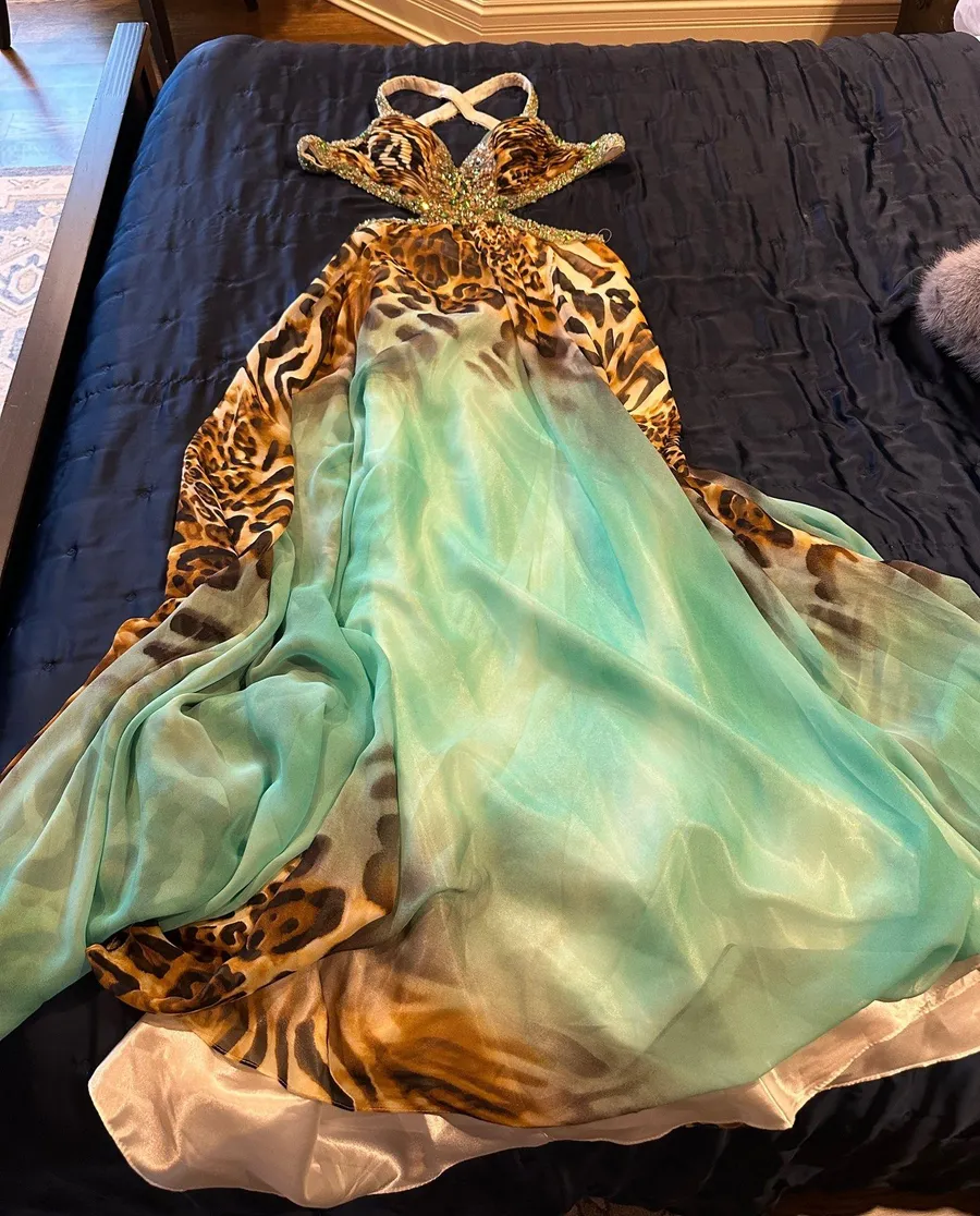 Leopard Gown Multiple Size 4