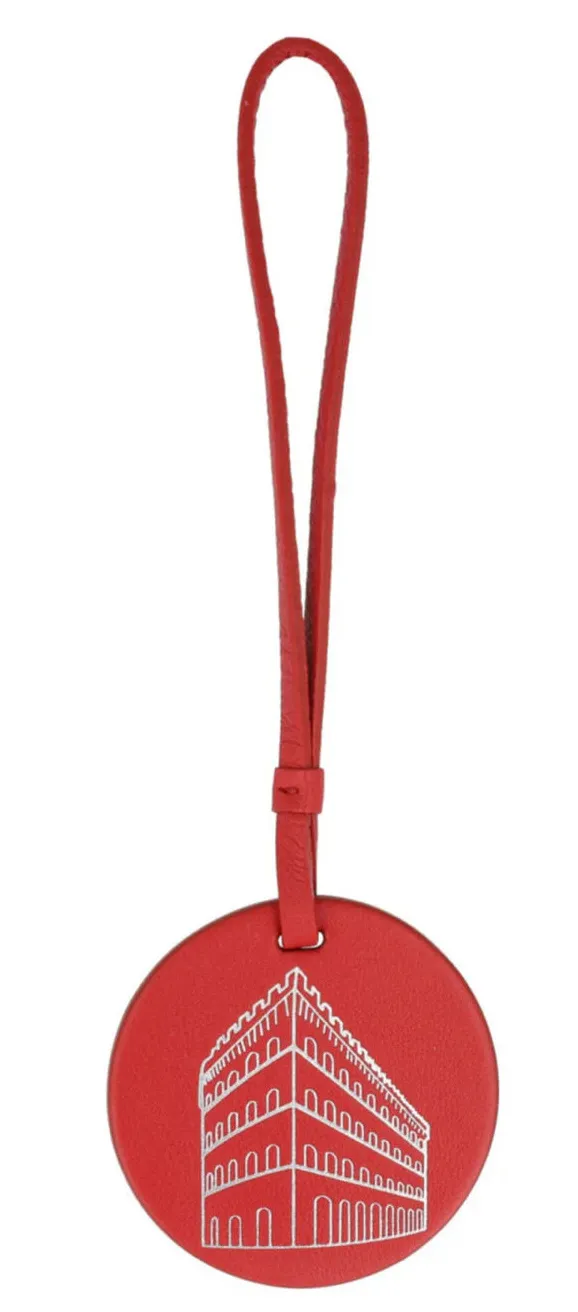 Ferragamo Embossed Palazzo Spini Feroni Leather bag Charm