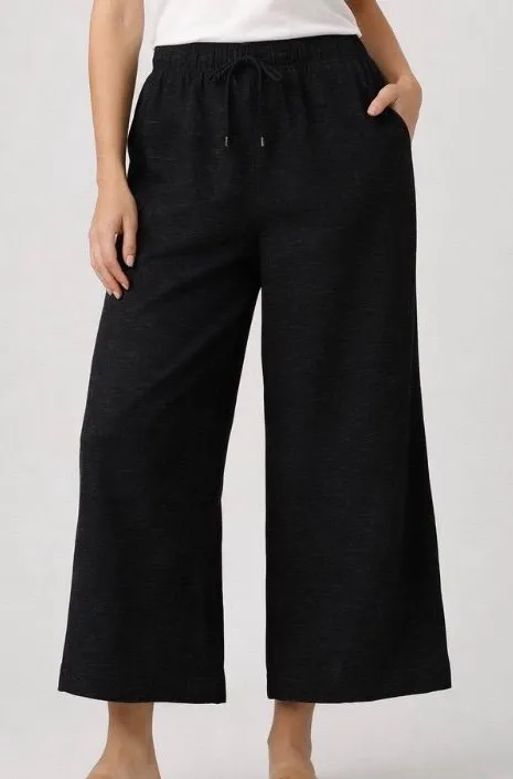 Max Studio London Black Wide Leg Pants Medium