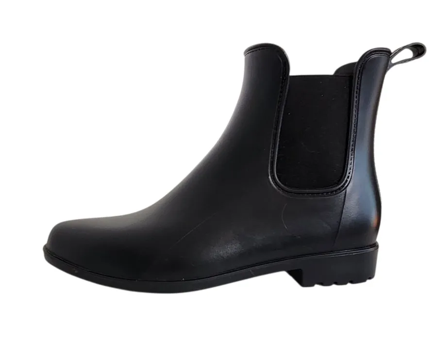 A New Day Black Chelsea Rain Boots Pull-On Size 9