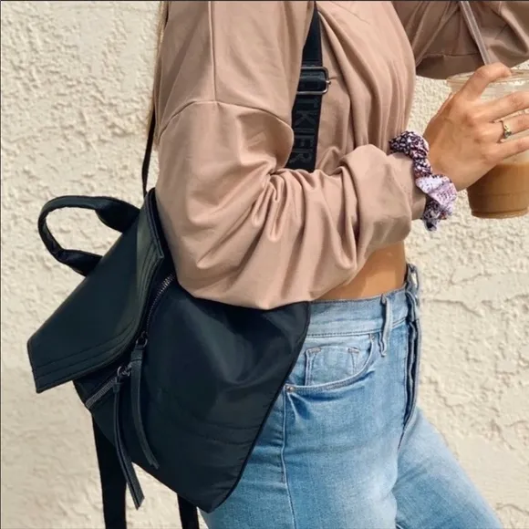 NWT Botkier New York Mini Trigger Backpack Black