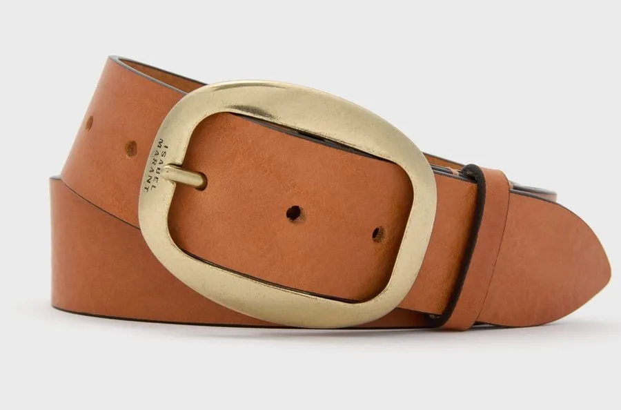 Isabel Marant Cognac Dara Buckle Belt