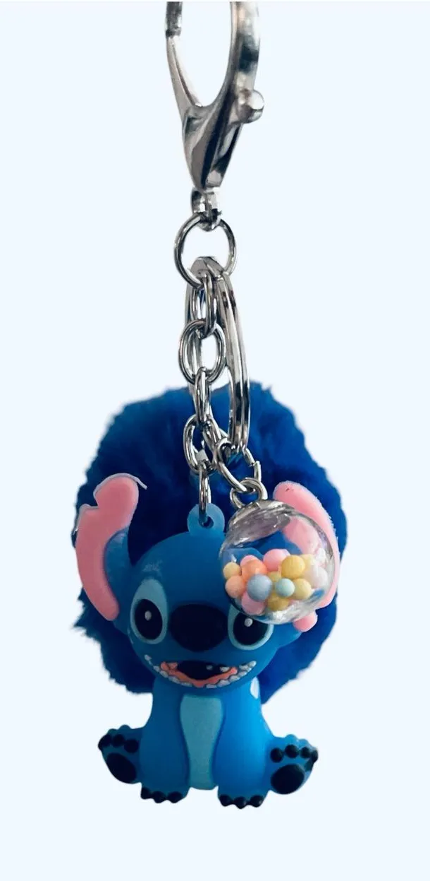 STITCH 3D KEYCHAIN BAG CHARM Blue