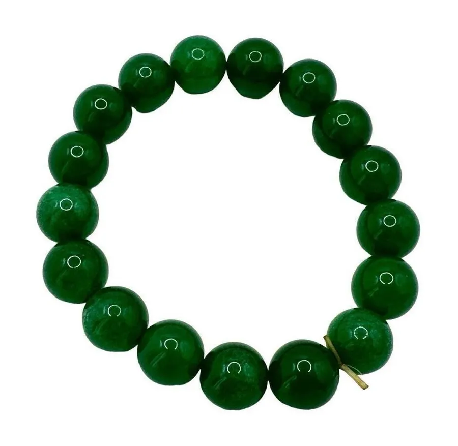 Dyed green aventurine stretchy bracelet