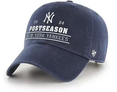 ‘47 Adult 2024 MLB Postseason New York Yankees Navy Cleanup Baseball Hat NWT
