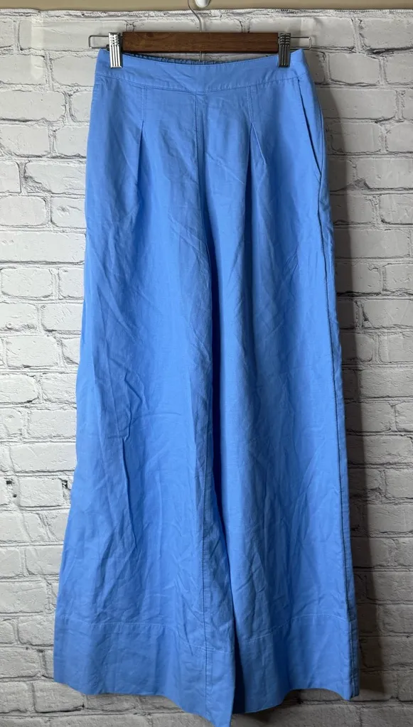 Free People Light Blue high rise wide leg pants size xs